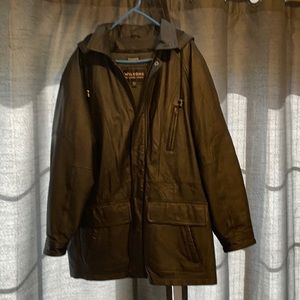 Men’s WILSON LEATHER COAT SIZE L